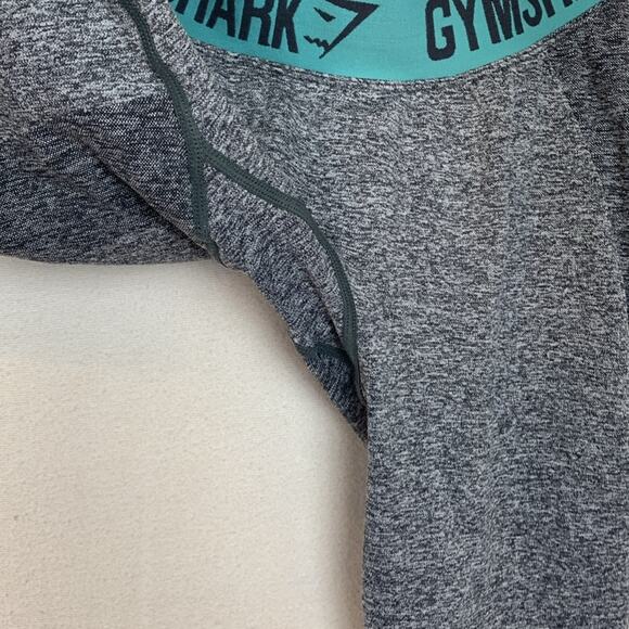 Gymshark size small dry leggings gray blue seamless shape athletic heathered wor - Picture 6 of 8